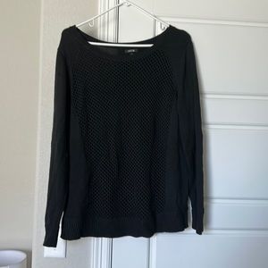 Apt. 9 Black Caged Sweater Blouse